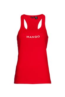 Mango Logo Racerback T-shirt - Lyst