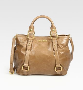  Vitello Shine Top Handle Bag 