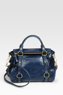 Miu Miu Vitello Lux Mini Bow Bag - Lyst