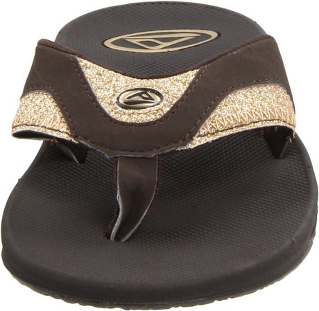 Reef Mens Fanning Flip Flop in Brown for Men (brownchampagneglitter ...