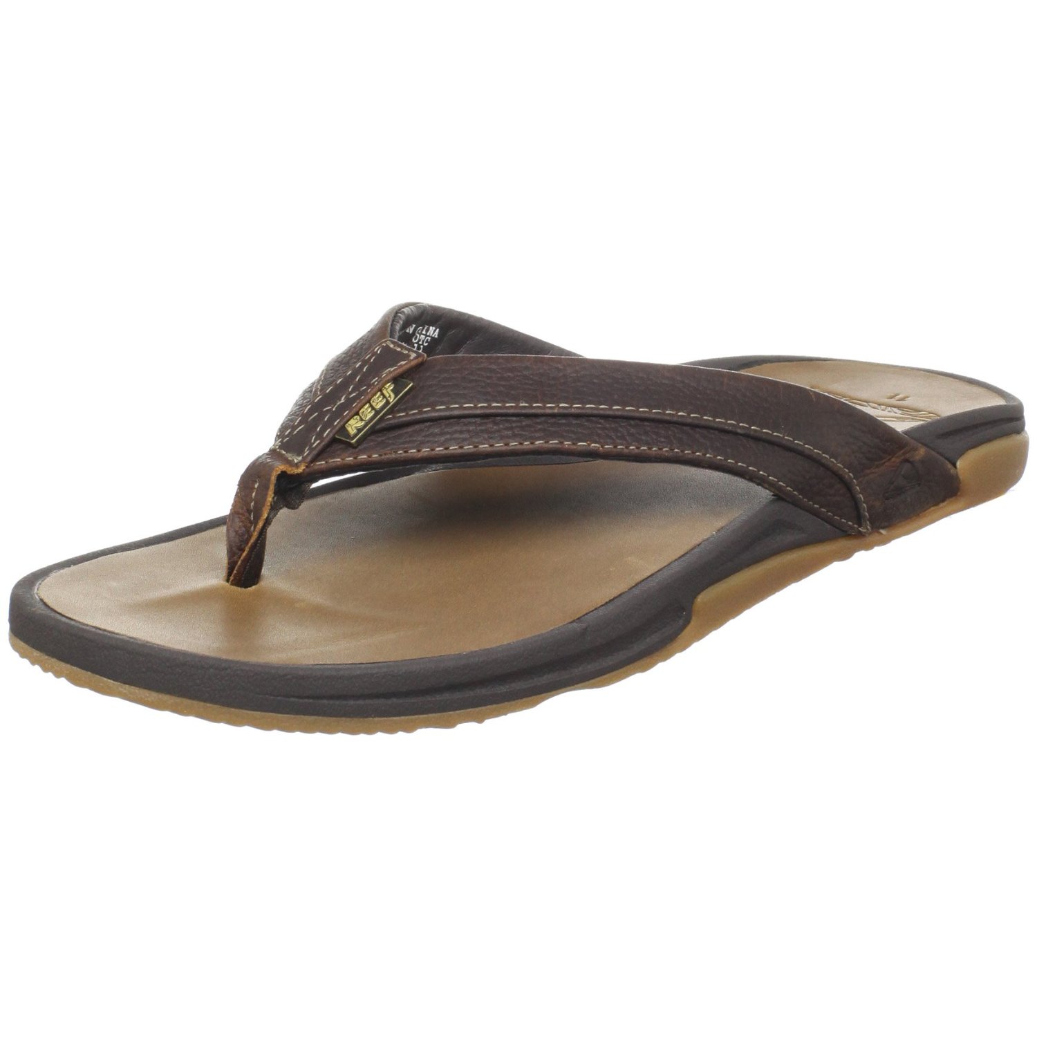 Reef Mens Leather Arch 1 Thong Sandal in Brown for Men (browntan ...