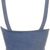 Topshop Denim Zip Bralet in Blue (denim) - Lyst