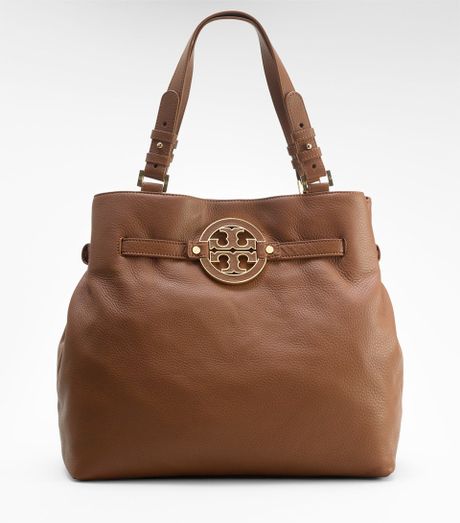 Tory Burch Amanda Tote in Brown - Lyst