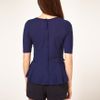 Asos Collection Asos Top with 40s Peplum in Blue (navy) - Lyst