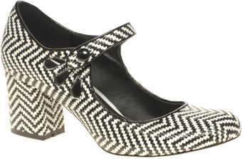  Asos Shock Mary Jane Heels with Weave Detail 
