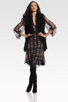 Diane Von Furstenberg Mongolia Fur Vest - Lyst