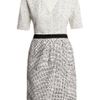 Giambattista Valli Flecked Silklinen and Tweed Dress in Beige (white) - Lyst
