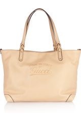 Gucci Designer-embossed Leather Tote