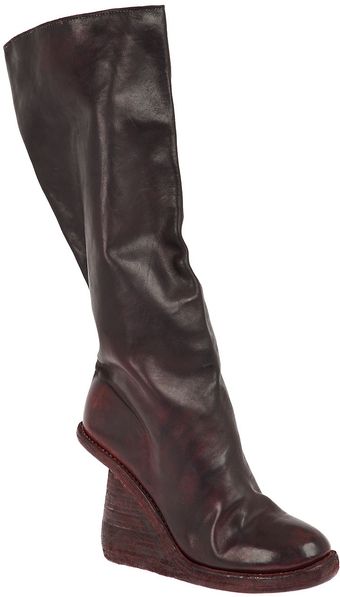 Guidi Cut-out Wedge Boot - Lyst