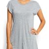 Mango Round Neck Tshirt in Gray (37) - Lyst