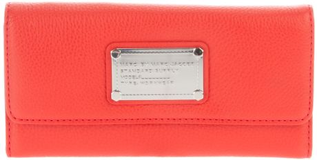 Marc By Marc Jacobs Classic Q Trifold Purse in Red - Lyst