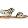 Marni Calf Hair Sandals in Brown (white) - Lyst