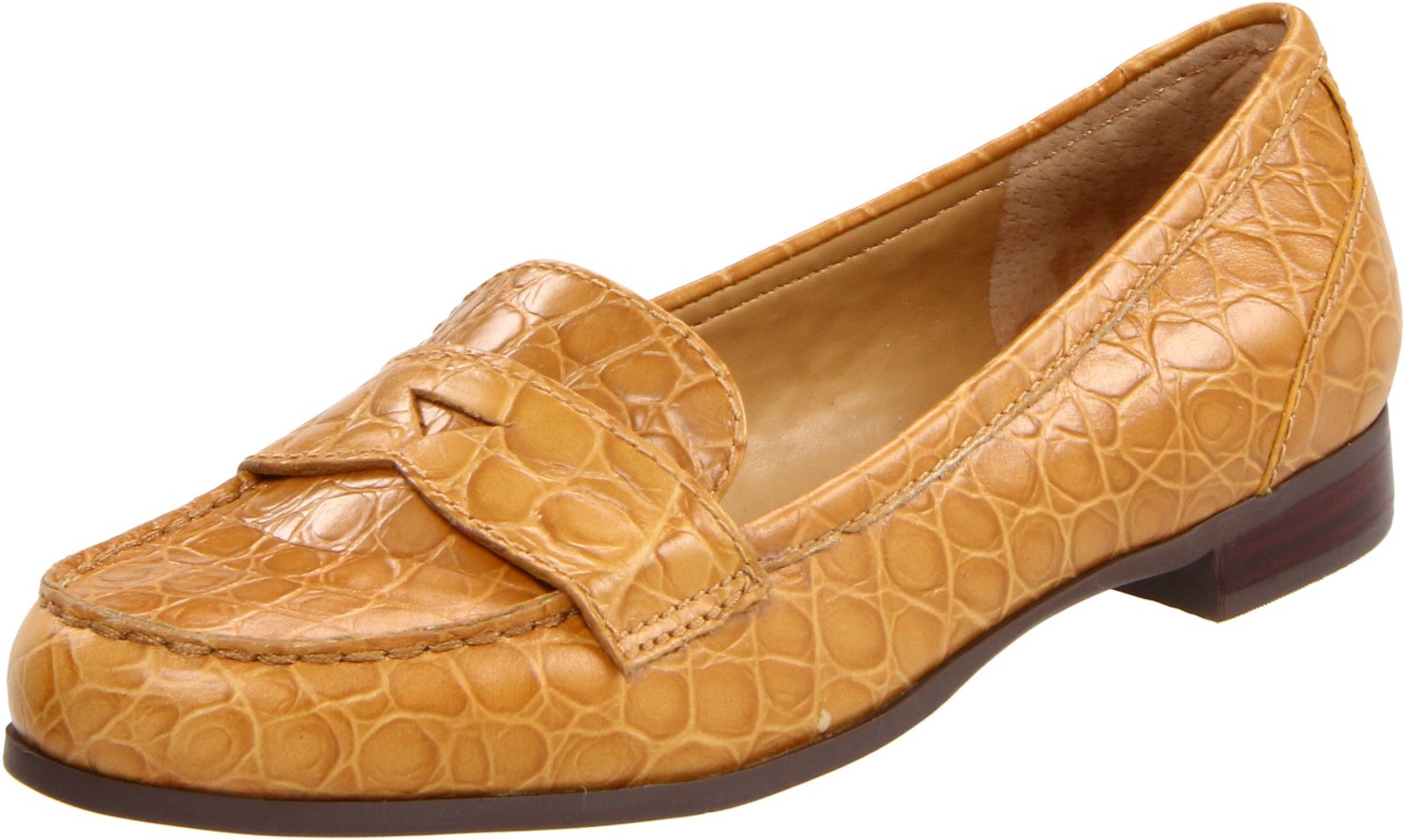 Nine West Womens Succeed Slipon Loafer in Yellow (dark yellow croco) Lyst