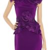 Notte By Marchesa Ruffled Silkcrepe Dress in Purple - Lyst