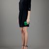 Rocio Leather Covered Wooden Clutch in Green - Lyst