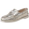 Sperry Top-sider Boat Shoes in Silver (gold metallic) - Lyst