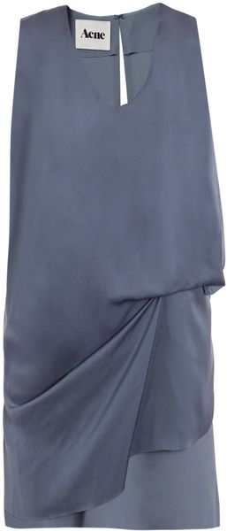 Acne Mallory Dress in Blue - Lyst