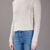 Acne Lia Cable Jumper in Beige (nude) - Lyst