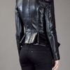 Alexander Mcqueen Structured Leather Blazer in Black - Lyst
