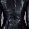 Alexander Mcqueen Structured Leather Blazer in Black - Lyst