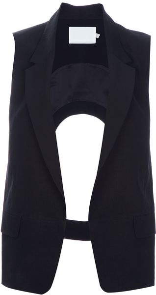 Alexander Wang Cut-out Back Gilet - Lyst