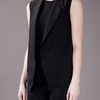 Alexander Wang Cutout Back Gilet in Black - Lyst