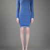 Alexander Wang Stripe Dress in Gray (grey) - Lyst