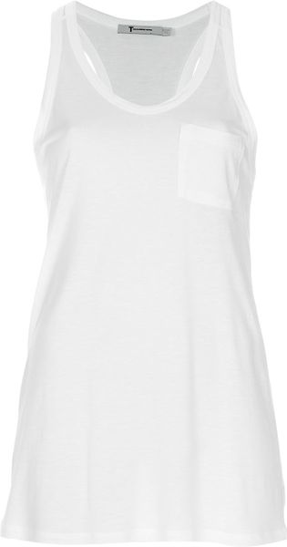 Alexander Wang Vest Top in White - Lyst