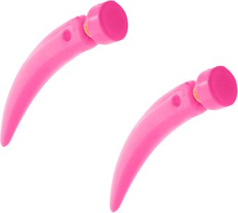 ASOS Collection Asos Neon Pink Spike Earrings - Lyst