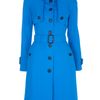 Burberry Trench Coat in Blue - Lyst