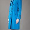 Burberry Trench Coat in Blue - Lyst