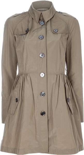 Burberry Brit Trench Coat in Green (khaki) - Lyst