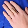Cc Skye Whitney Pave Line Ring in Gold - Lyst