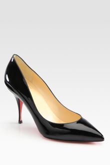 Christian Louboutin Piou Piou Patent Leather Point Toe Pumps - Lyst