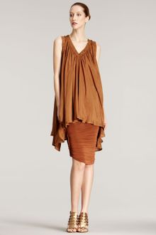 Donna Karan New York Ruched Jersey Skirt - Lyst
