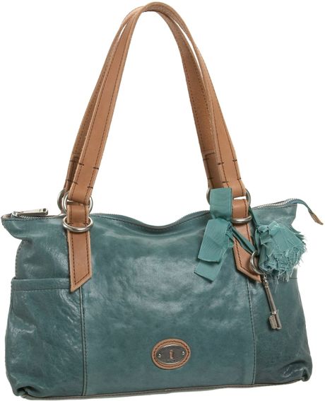 fossil satchel in blue marine lyst fossil satchel in blue marine lyst