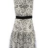 Giambattista Valli Patterned Silk Dress in Black (white) - Lyst