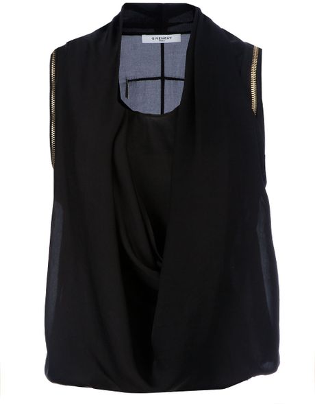 Givenchy Sleeveless Top in Black - Lyst