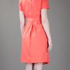 Jil Sander Short Sleeved Dress in Pink (coral) - Lyst