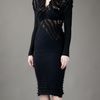 Mark Fast Wolfs Tooth Classic Dress in Blue (midnight) - Lyst