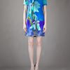 Matthew Williamson Twisted Shift Dress in Blue (cobalt) - Lyst