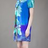 Matthew Williamson Twisted Shift Dress in Blue (cobalt) - Lyst