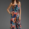 Plenty By Tracy Reese Strapless Jumpsuit in Multicolor (deep water wild floral) - Lyst