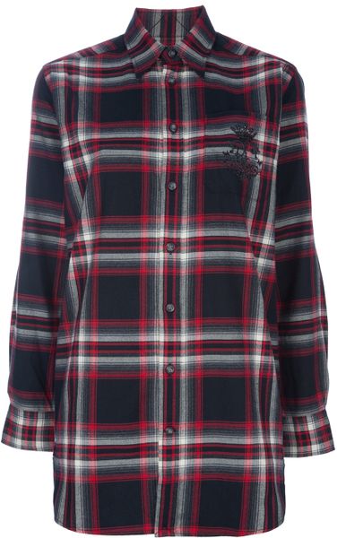 Ralph Lauren Blue Label Check Shirt in Black - Lyst