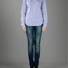 Ralph Lauren Blue Label Fitted Cotton Shirt in Purple - Lyst