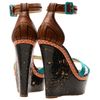 Rupert Sanderson Contrasting Platform Wedges in Blue (turqoise) - Lyst