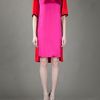 Stella Mccartney Color Block Dress in Pink - Lyst