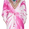 Taj Embellished Kaftan in Pink - Lyst