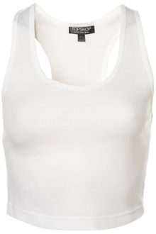 Topshop Cropped Vest - Lyst