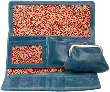 Hobo International Womens Sadie Vintage Vi Wallet in Blue (celeste) | Lyst